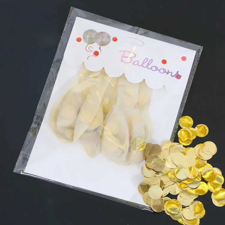10pcs Bobo Confetti Sequins Filled Balloons 12inch