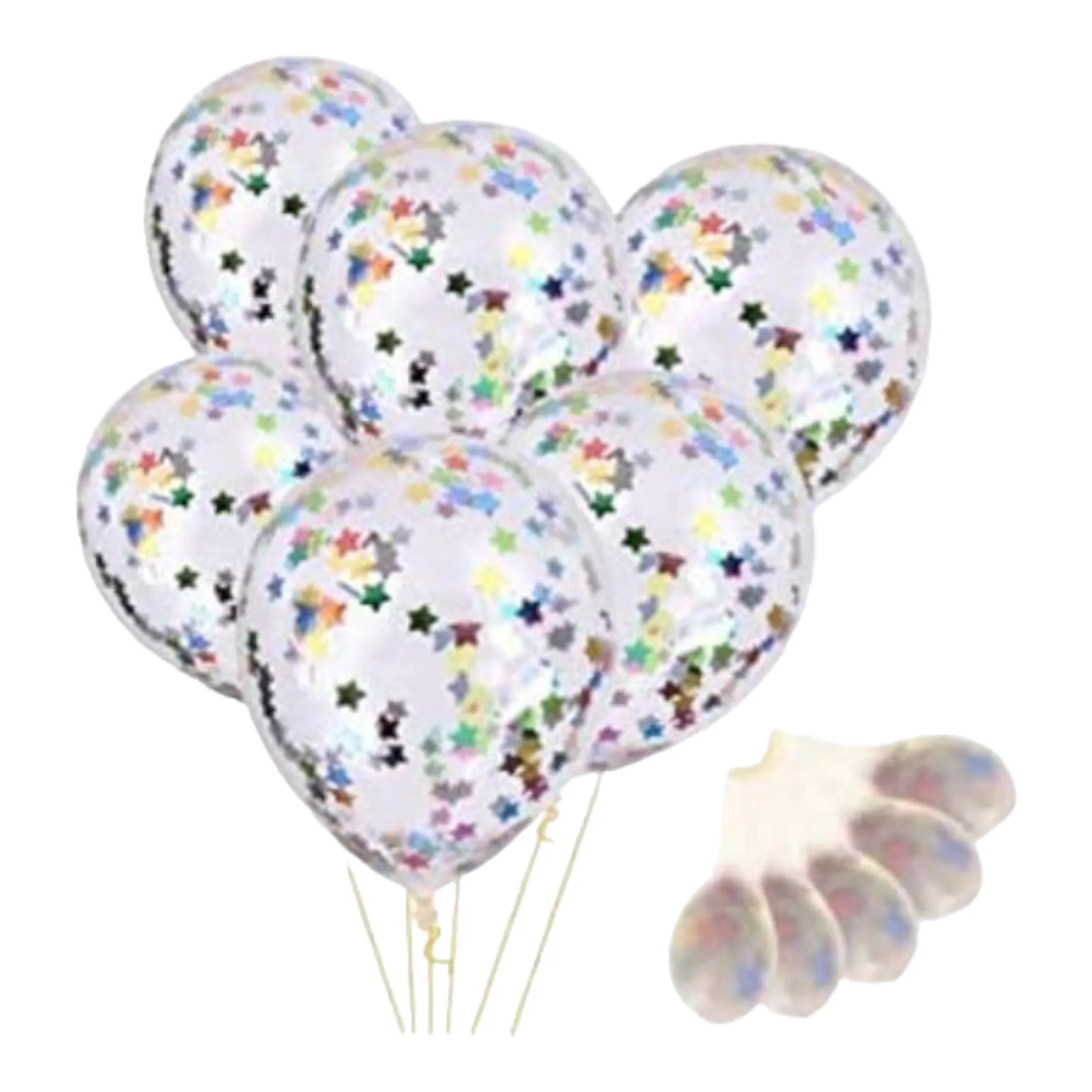 10pcs Bobo Confetti Sequins Filled Balloons 12inch