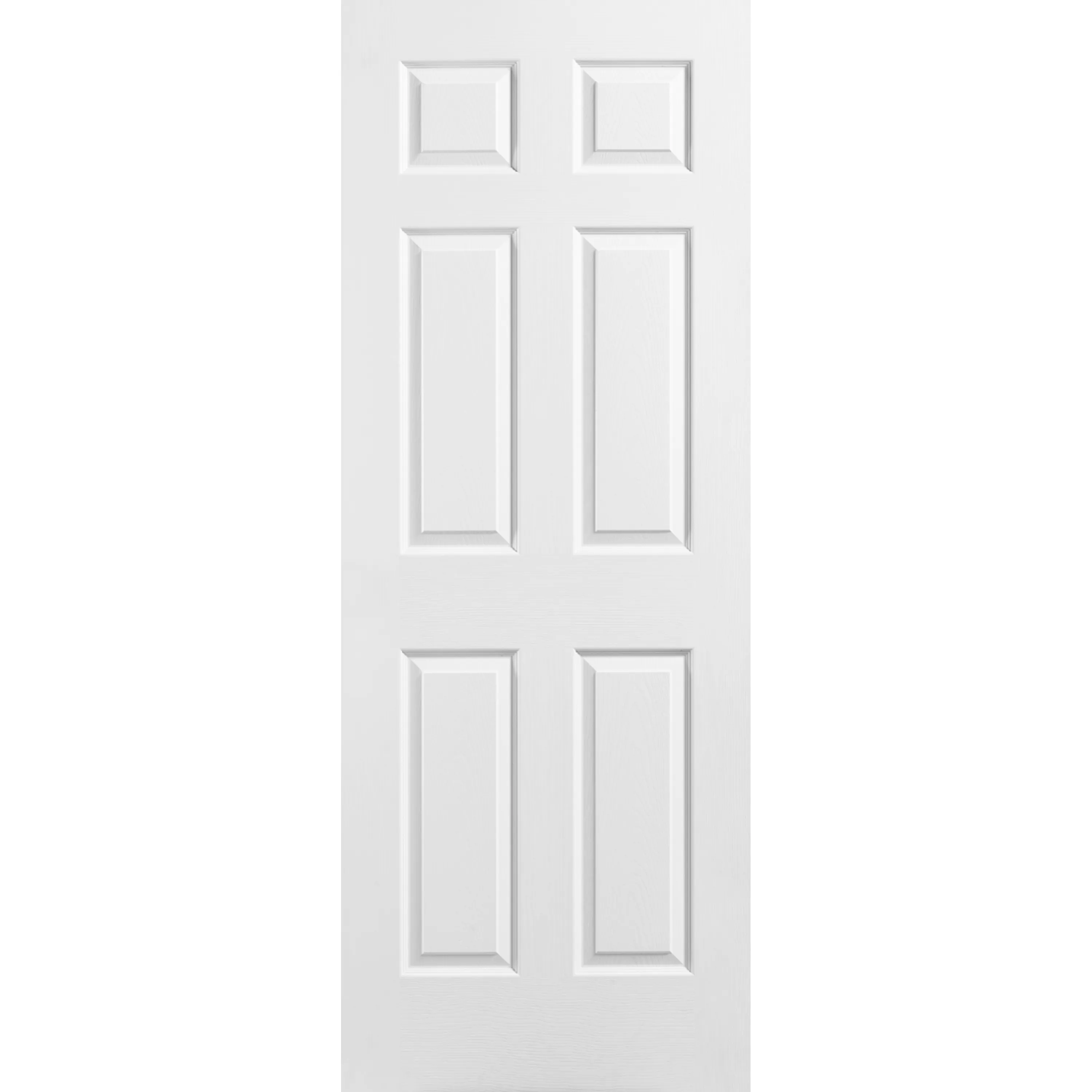 22"x80" 6 Panel Square Textured Moulded Panel Door Hollow Core