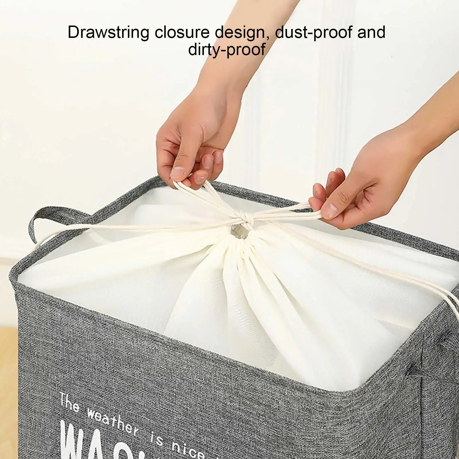 44*35*50Cm Laundry Hamper Durable Fashionable Basket Bucket Storage Box #W0