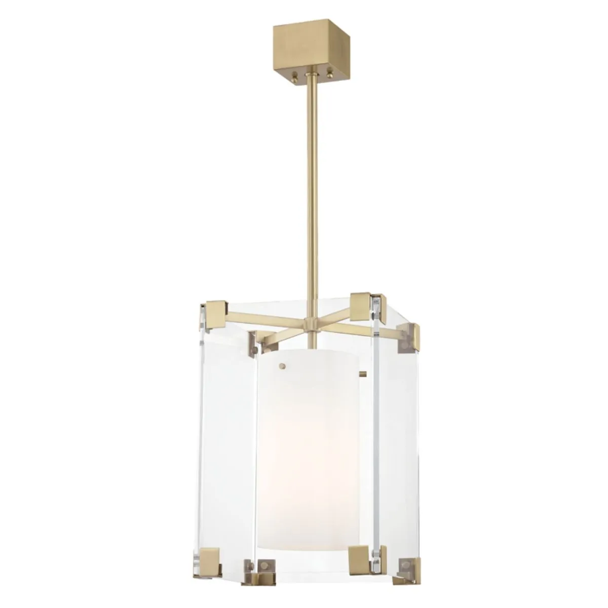 Achilles 13 in. Pendant Light Brass Finish