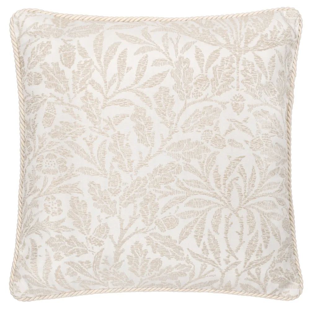 Acorn Tonal Jacquard Cushion Ivory