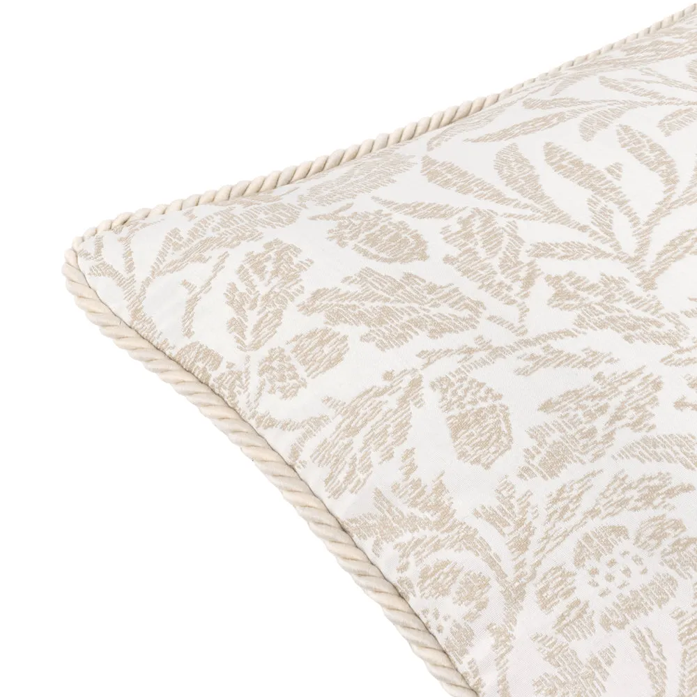 Acorn Tonal Jacquard Cushion Ivory