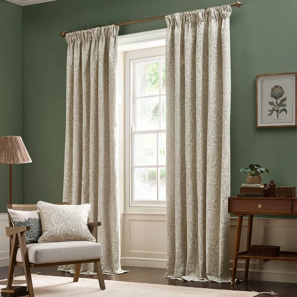 Acorn Tonal Jacquard Cushion Ivory