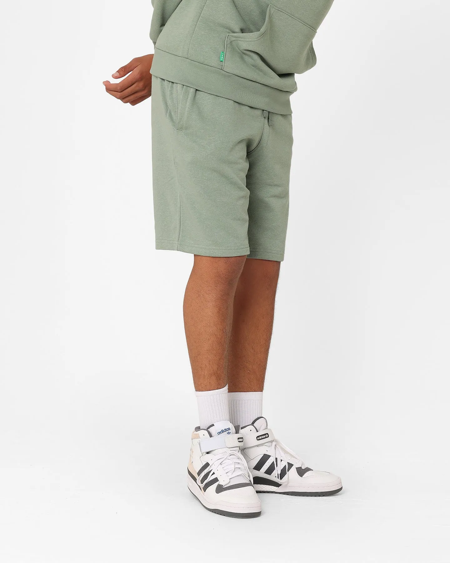 Adidas Essentials  Hemp Shorts Silver Green