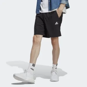 ADIDAS MEN'S AEROREADY ESSENTIALS CHELSEA SMALL LOGO BLACK SHORTS