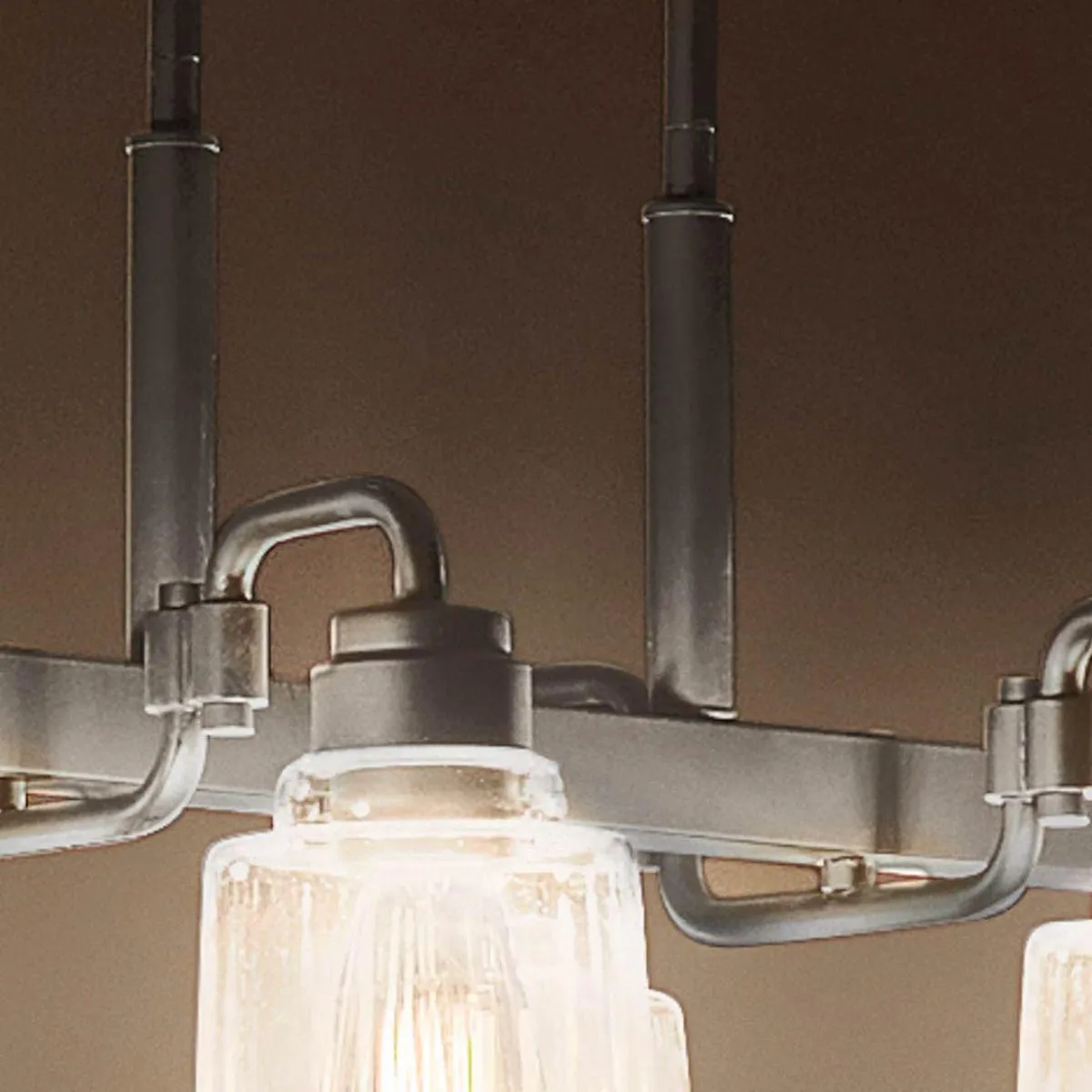 Aivian 42 in. 8 Lights Chandelier Black finish