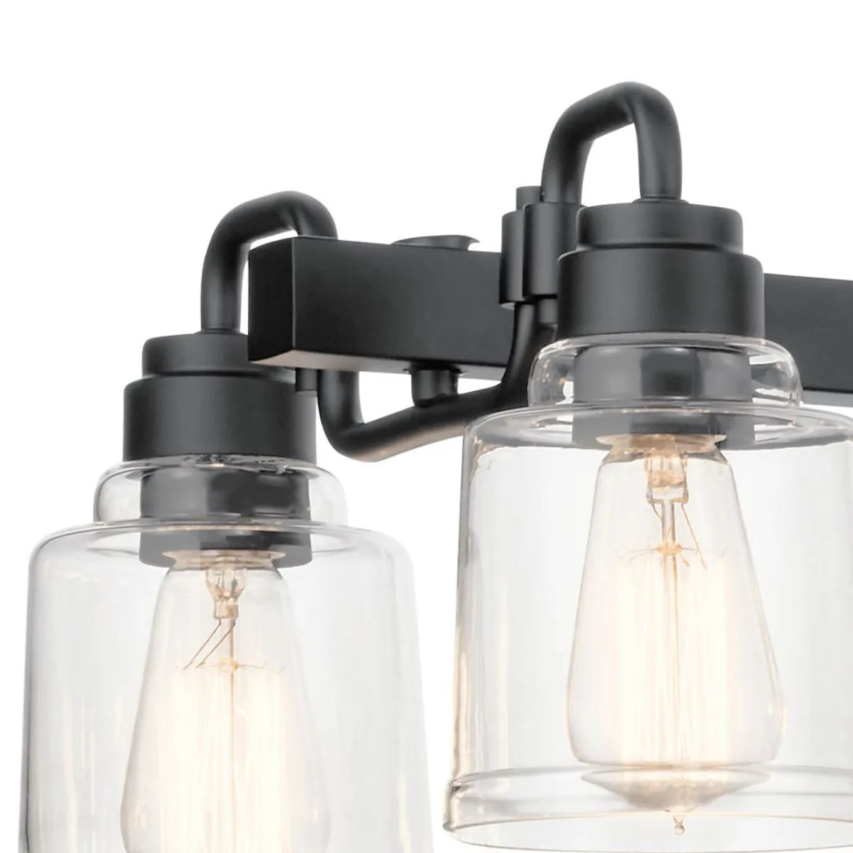 Aivian 42 in. 8 Lights Chandelier Black finish
