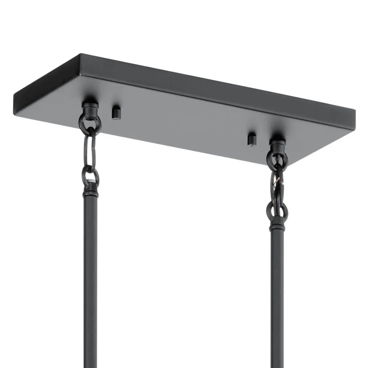 Aivian 42 in. 8 Lights Chandelier Black finish