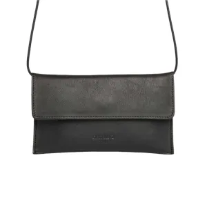 ANN KURZ Thin clutch nappa black women