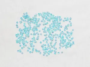 Aqua Blue Bowl Plastic Sequins - 3 mm(Wholesale)
