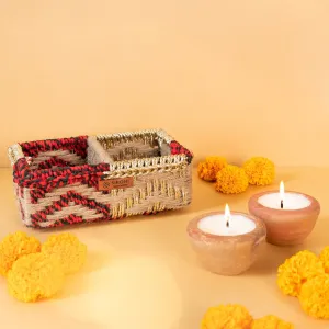 Ayesha Organizer Basket | 2 compartment storage