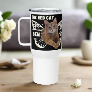 Ben the red cat, Travel mug with a handle