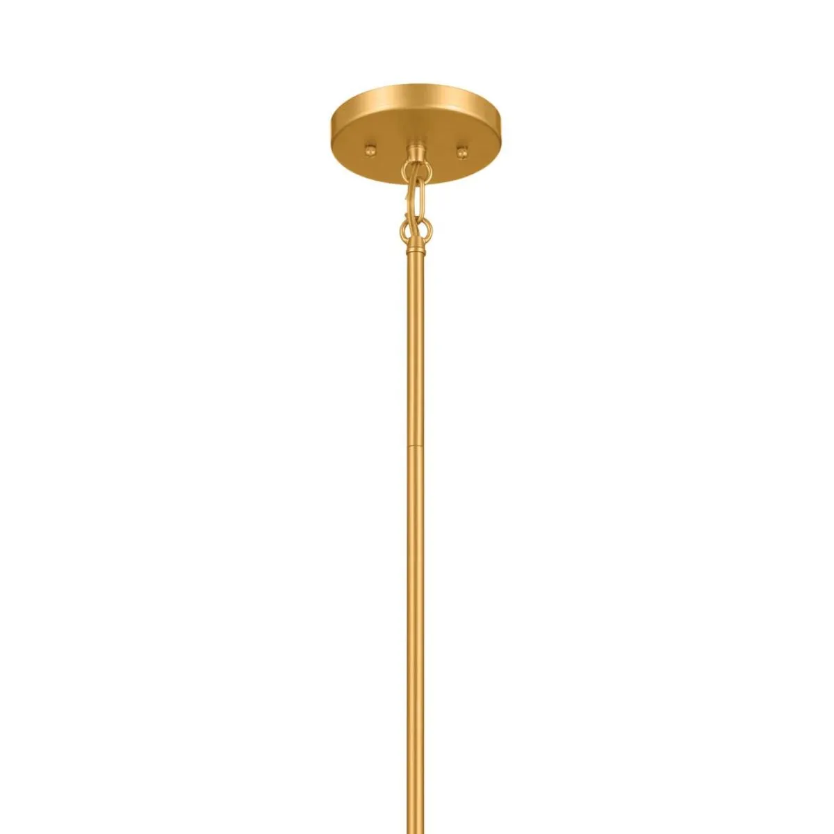 Birkleigh 18 in. 3 Lights Convertible Pendant/Semi Flush Mount Light Gold finish