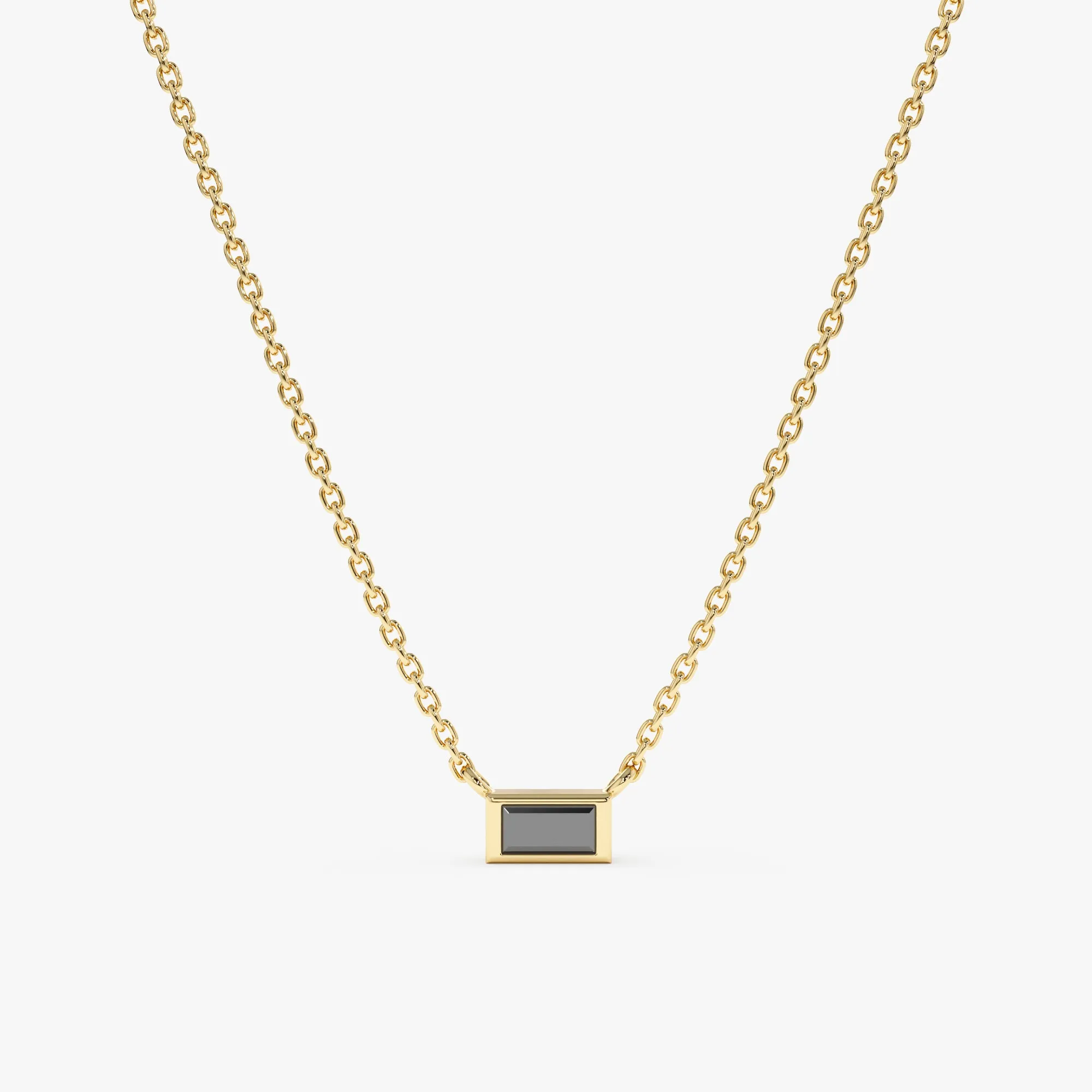 Black Diamond Necklace, Gianna