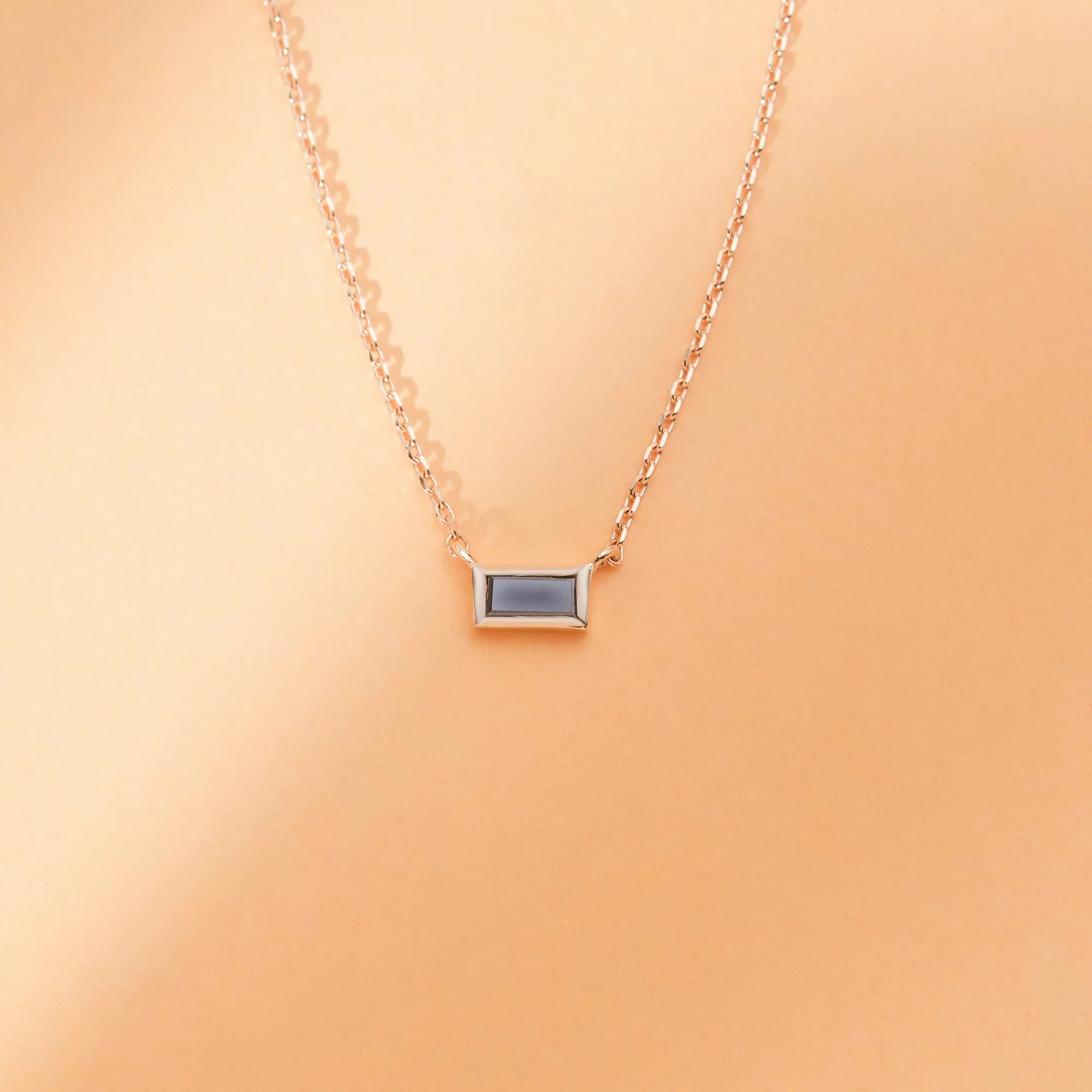 Black Diamond Necklace, Gianna