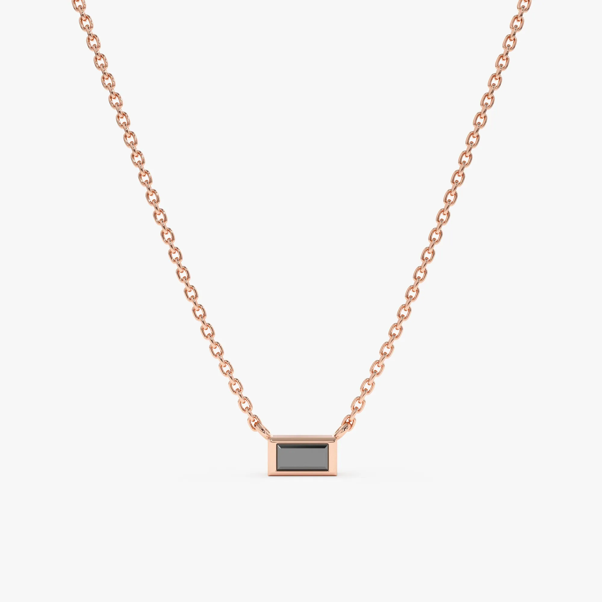 Black Diamond Necklace, Gianna