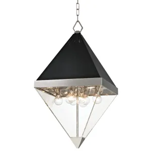 Collins 15 in. 8 Lights Pendant Light Polished Nickel Finish