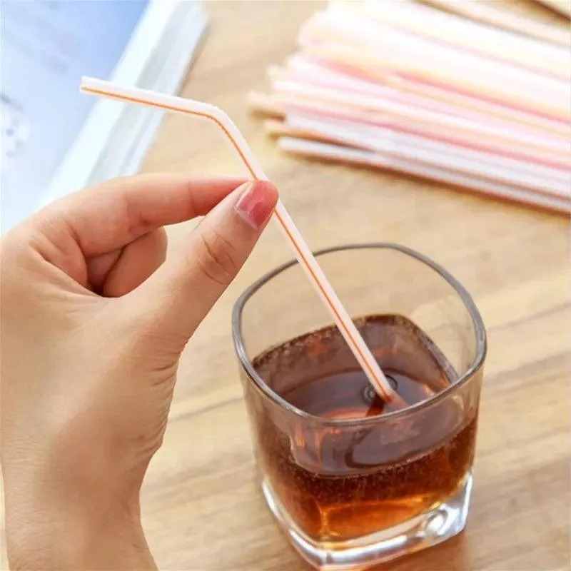 Colorful & Black Reusable Party Straws: Eco-Friendly Essential