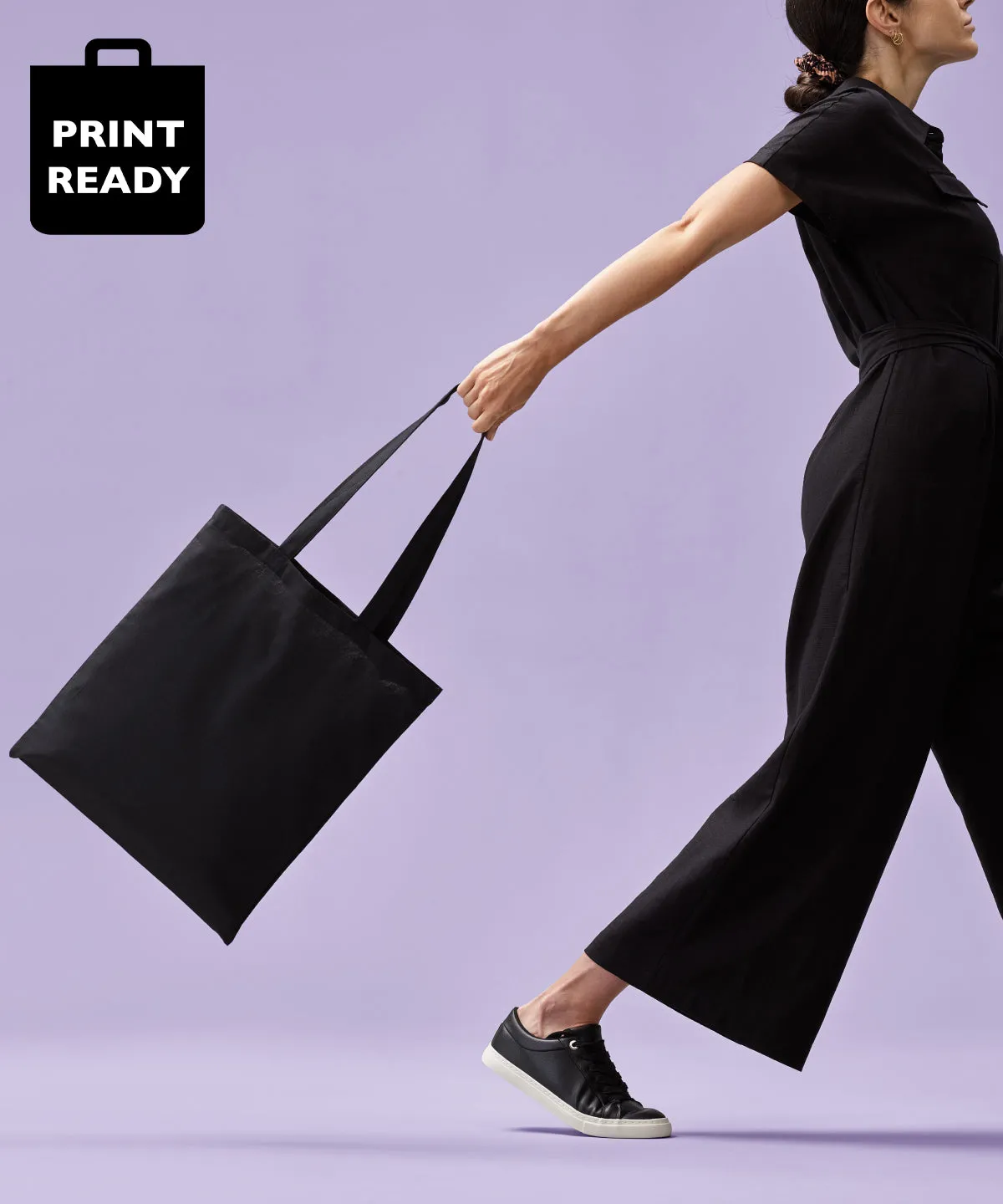 Cotton shopper long handle | Slate Light Grey