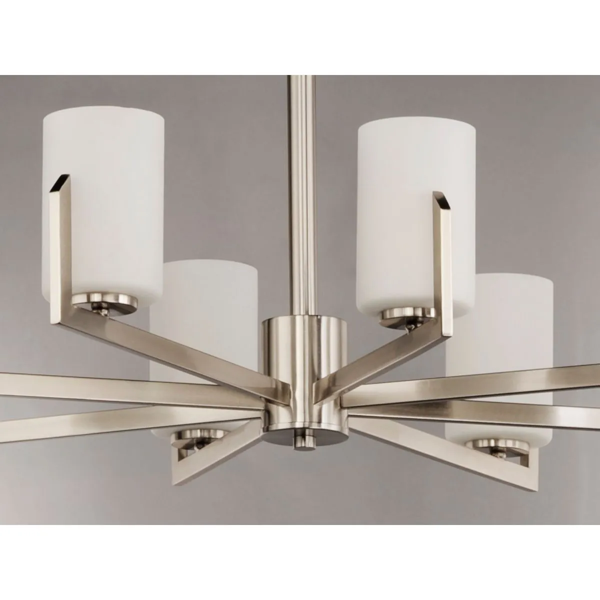 Dart 44 in. 8 Lights Chandelier Nickel Finish