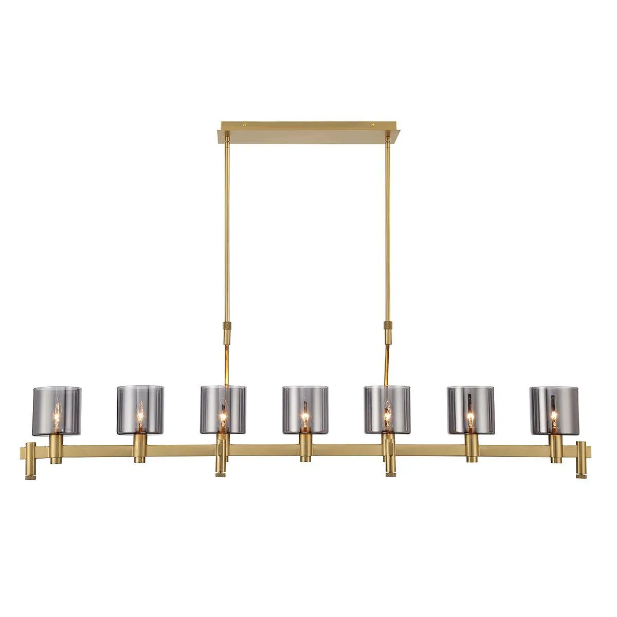 Decato 7 Lights 56 in. Chandelier Gold Finish