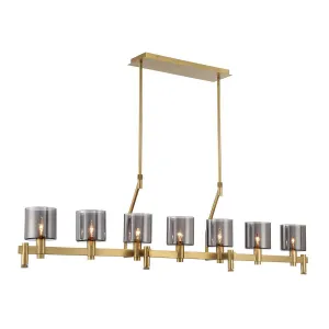 Decato 7 Lights 56 in. Chandelier Gold Finish