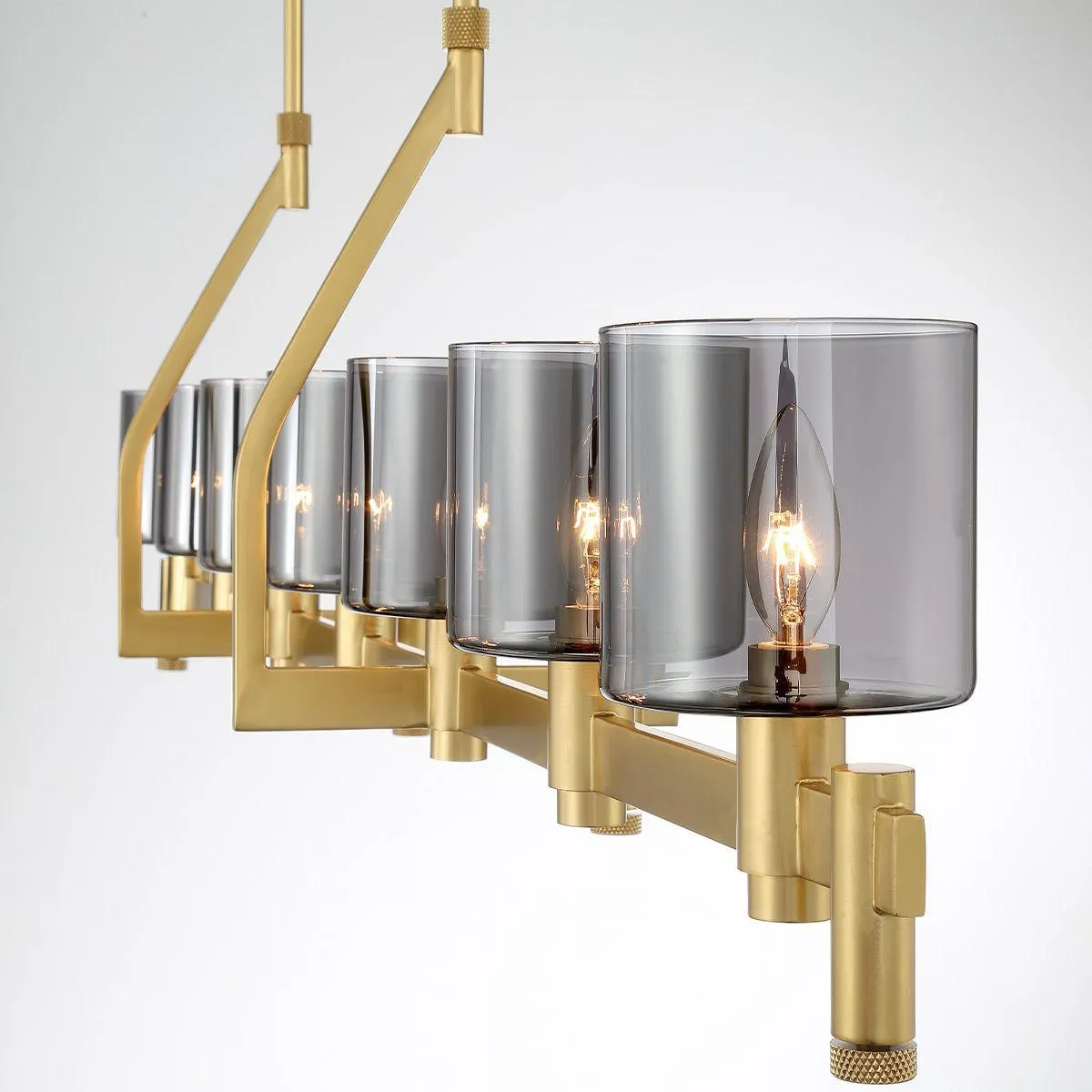 Decato 7 Lights 56 in. Chandelier Gold Finish