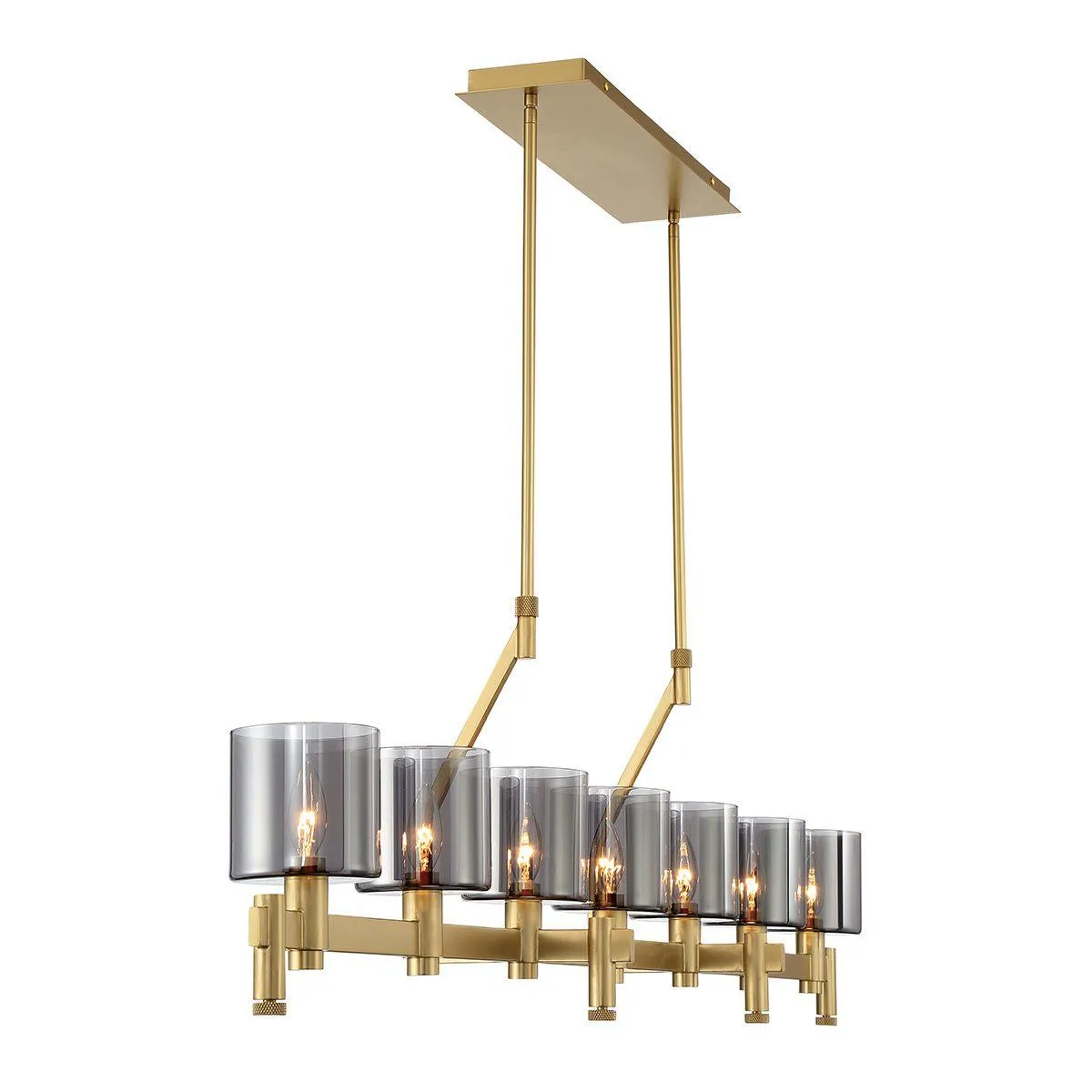 Decato 7 Lights 56 in. Chandelier Gold Finish