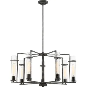 Donzi 33 in. 7 Lights Chandelier Black Finish
