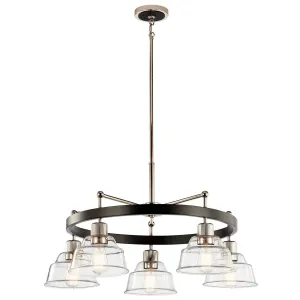 Eastmont 32 in. 5 Lights Chandelier Nickel Finish