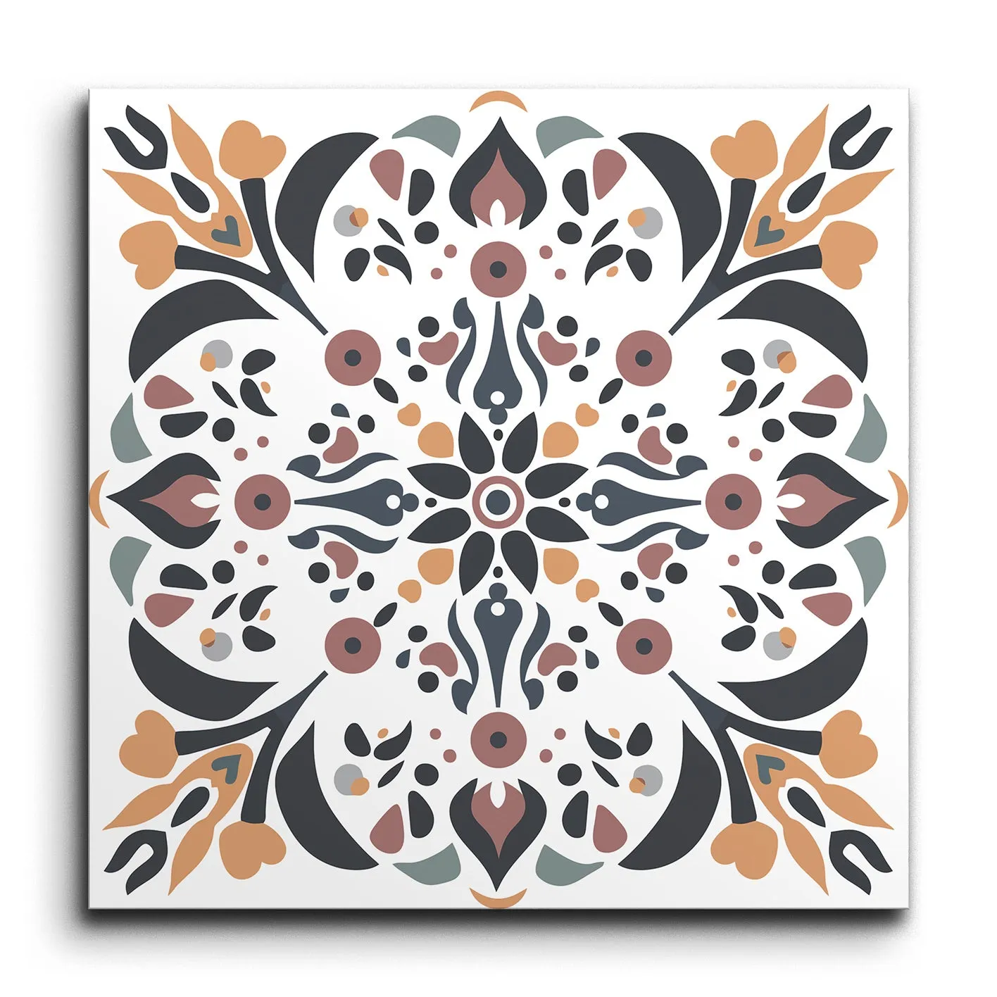 Enchanted Kaleidoscope Tile of Timeless Elegance