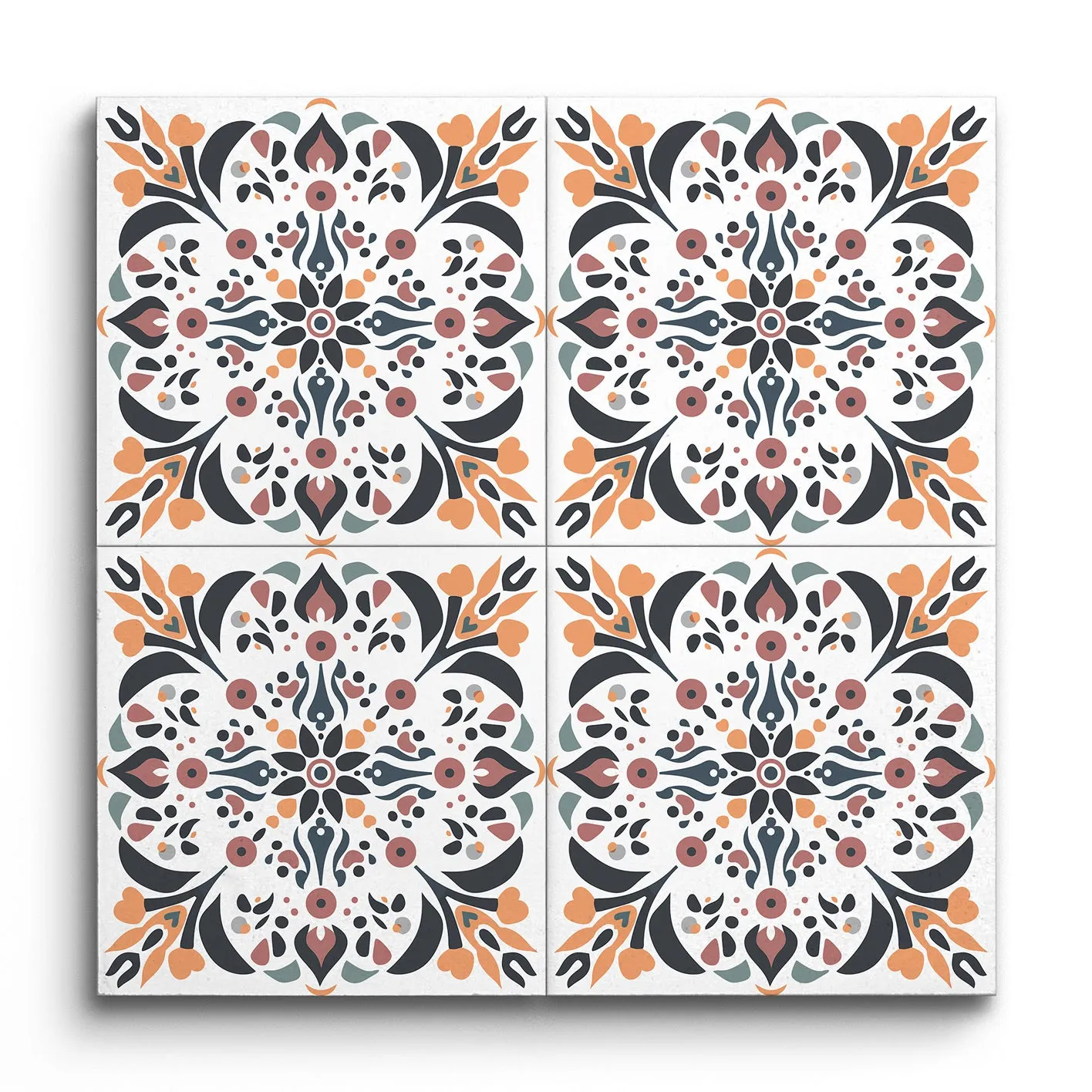Enchanted Kaleidoscope Tile of Timeless Elegance