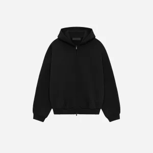 Fear of God Essentials Heavy Fleece Fullzip HoodieBlack