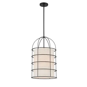Gateway Park 14 in. 4 Lights Pendant Light Black Finish