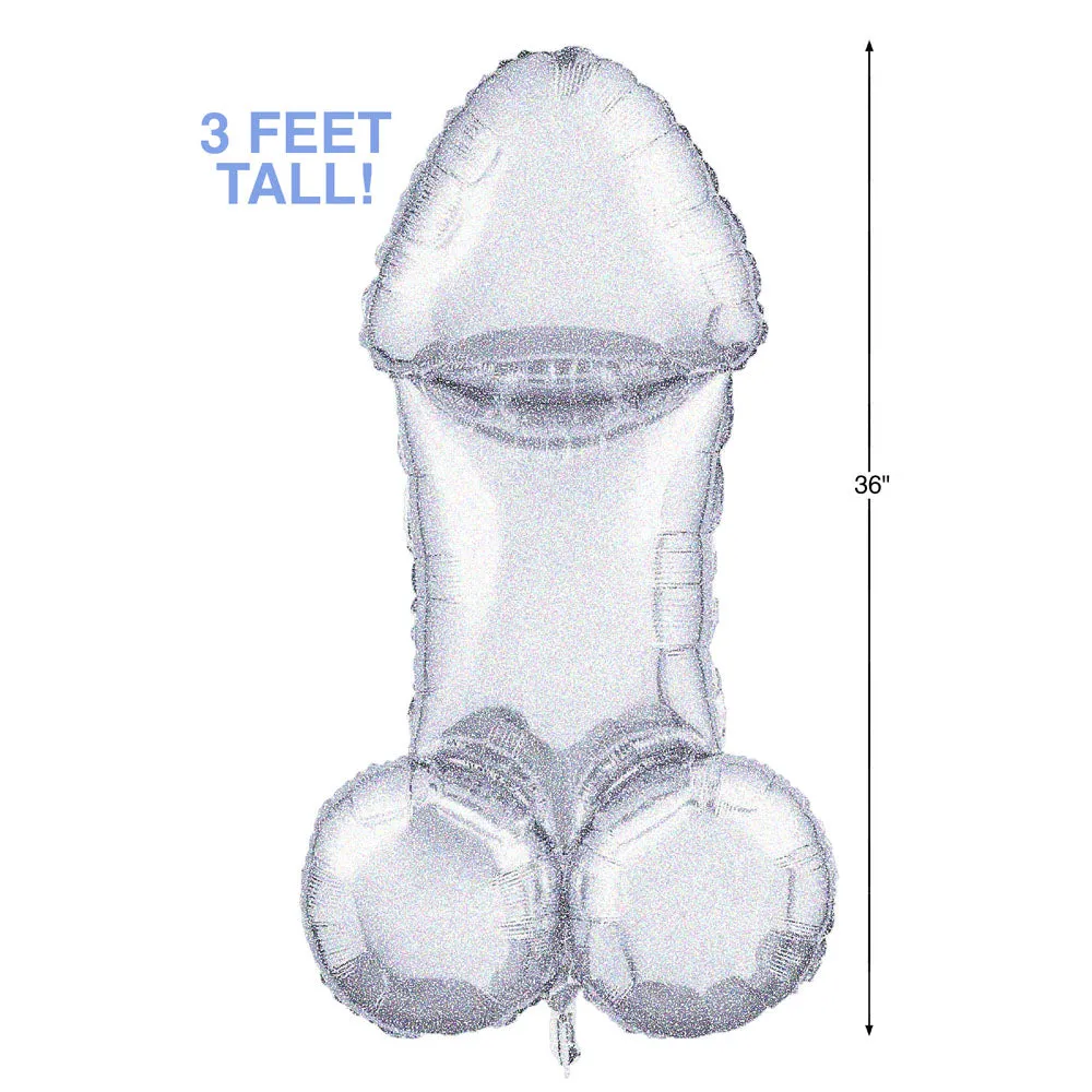Glitterati - Disco Party Giant Penis Mylar Balloon-(lgcp.1149)