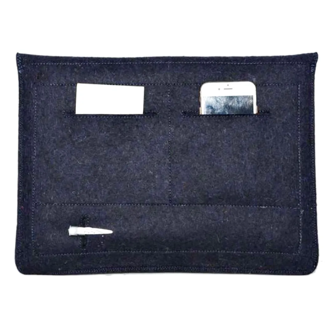 Grey Laptop Sleeves/Cover | 100% Organic Wool
