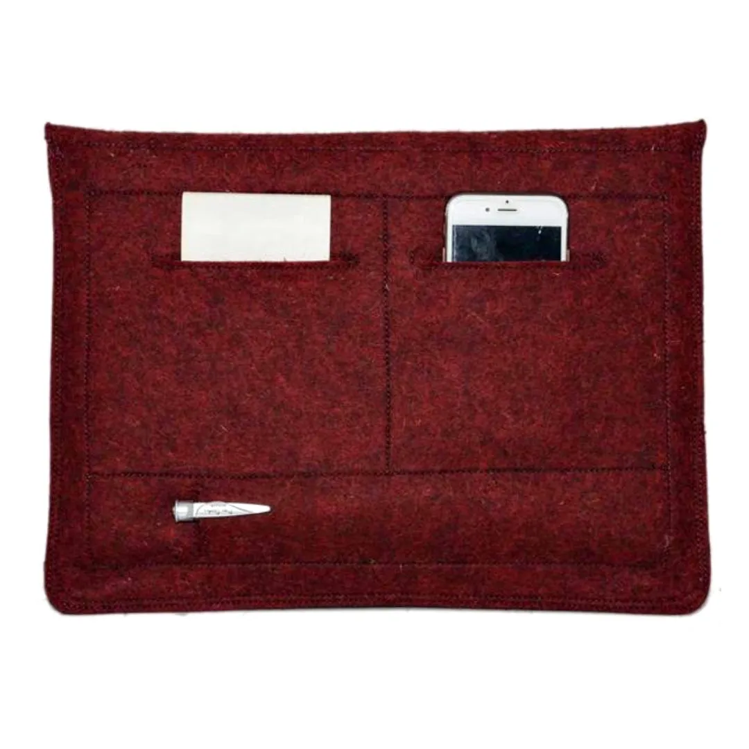 Grey Laptop Sleeves/Cover | 100% Organic Wool