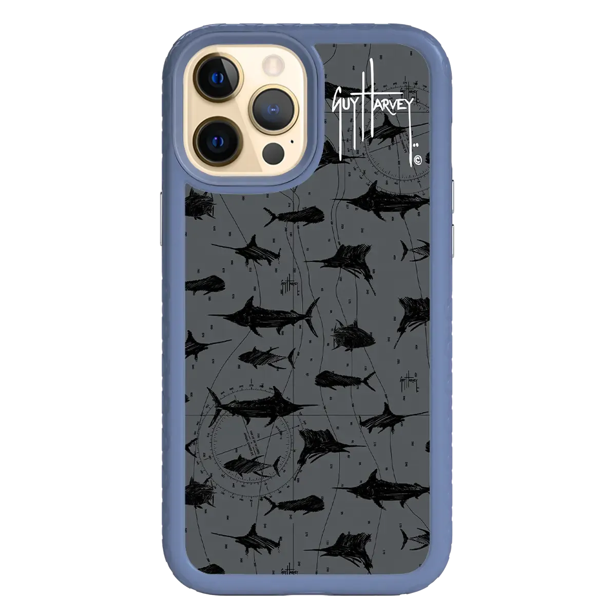 Guy Harvey Fortitude Series for Apple iPhone 12 Pro Max - Black Scribbler