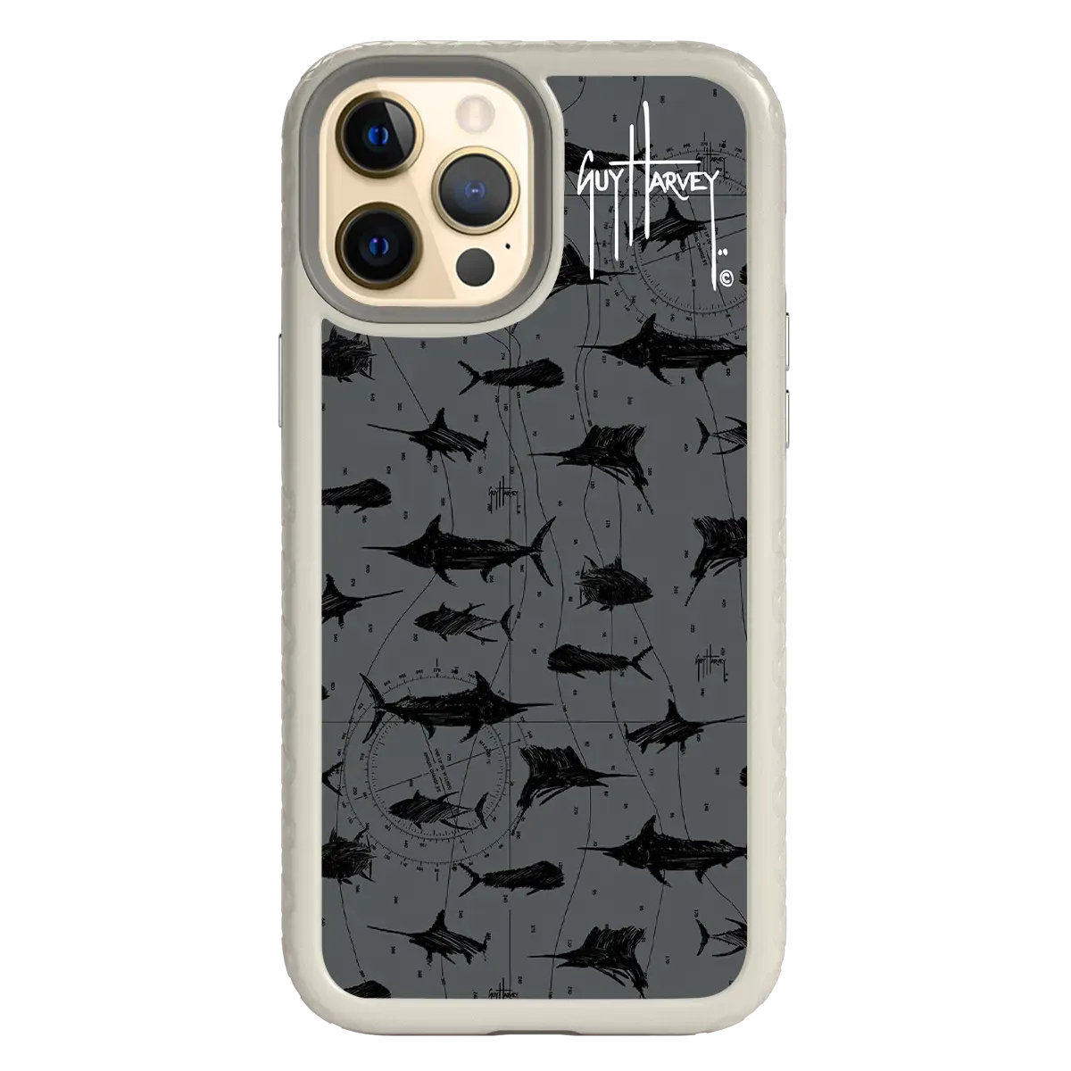 Guy Harvey Fortitude Series for Apple iPhone 12 Pro Max - Black Scribbler