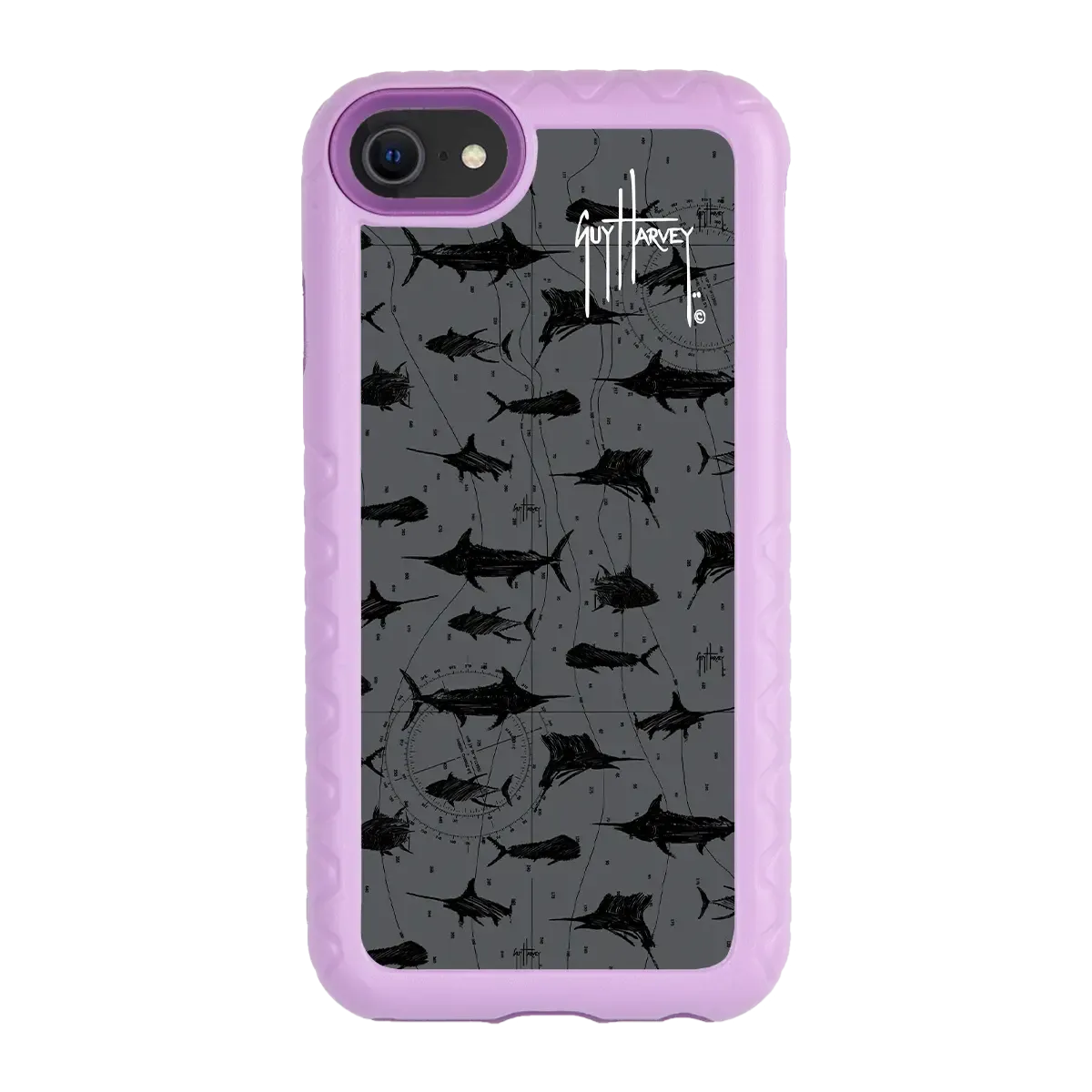 Guy Harvey Fortitude Series for Apple iPhone SE (2020) /6/7/8 - Black Scribbler