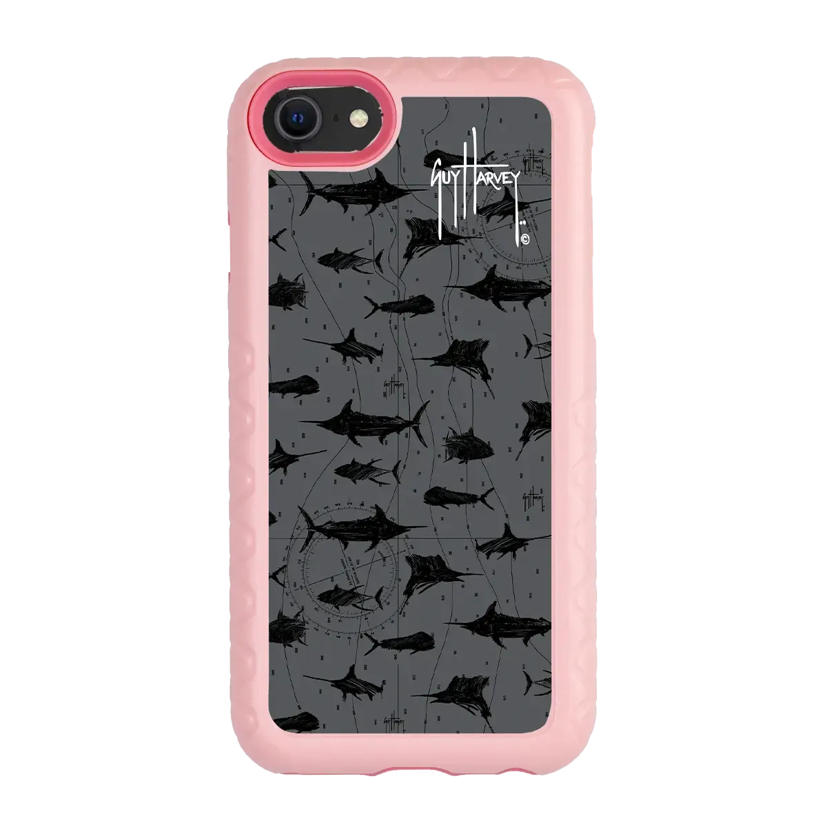 Guy Harvey Fortitude Series for Apple iPhone SE (2020) /6/7/8 - Black Scribbler