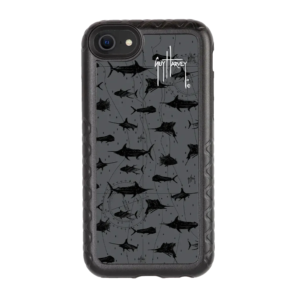 Guy Harvey Fortitude Series for Apple iPhone SE (2020) /6/7/8 - Black Scribbler