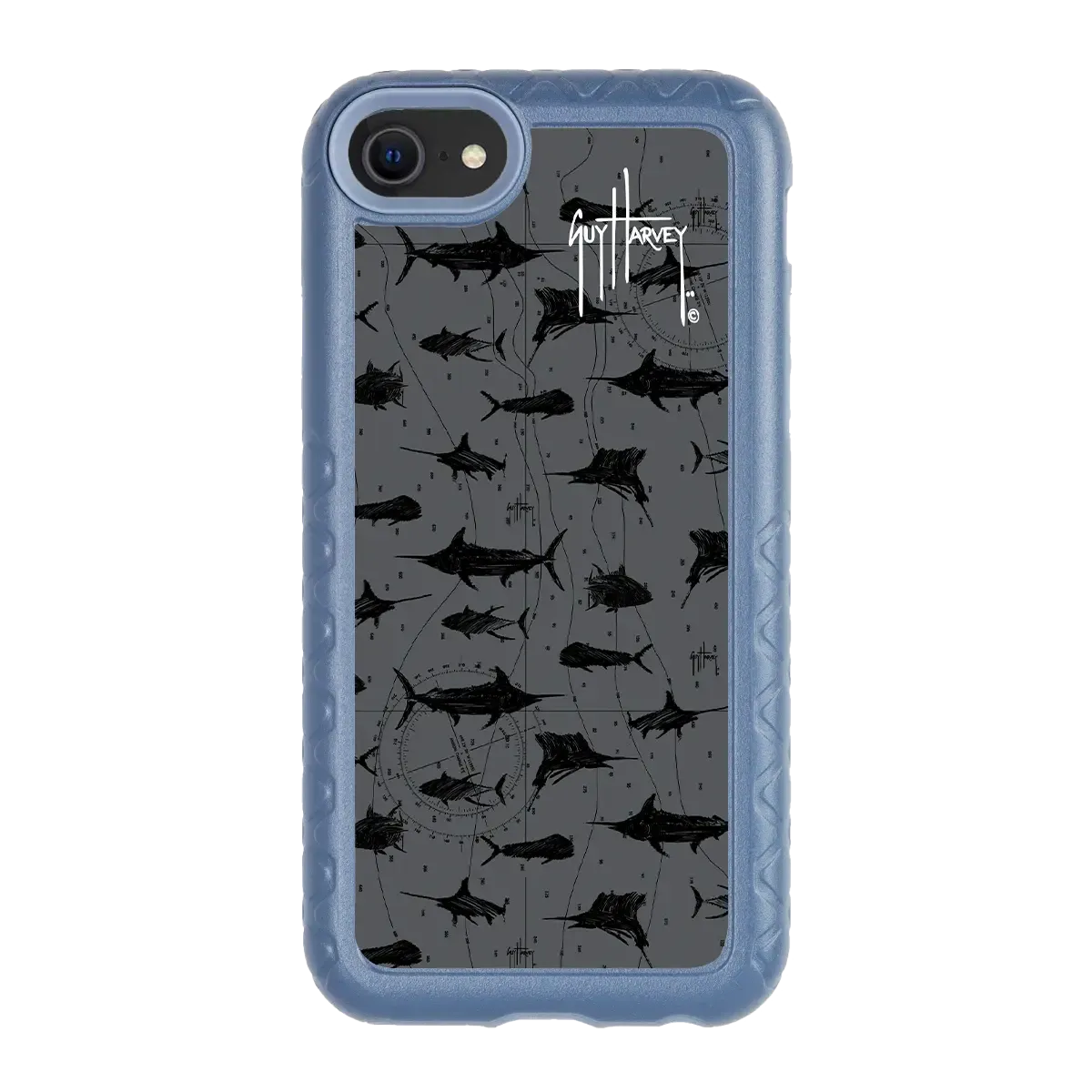 Guy Harvey Fortitude Series for Apple iPhone SE (2020) /6/7/8 - Black Scribbler