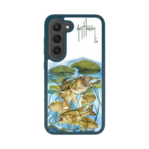Guy Harvey Fortitude Series for Samsung Galaxy S23 Plus - Five Largemouth Under Lilypads