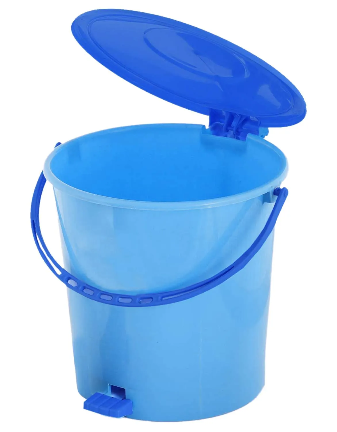 Heart Home Pedal Dustbin|Plastic Pedal Dustbin|Kitchen Waste Paper Bin|Dustbin For Bedroom|10 Liter Dustbin (Blue)