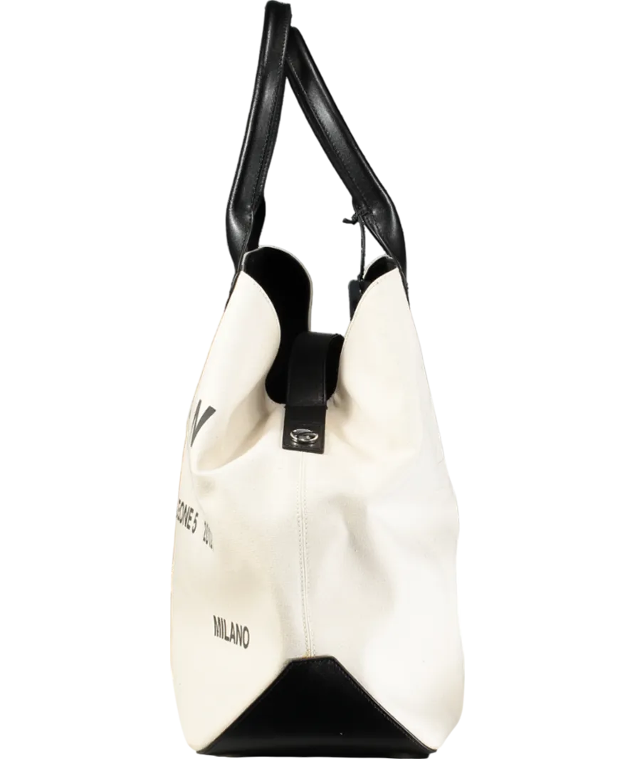 Hogan Black Script Shopping Bag