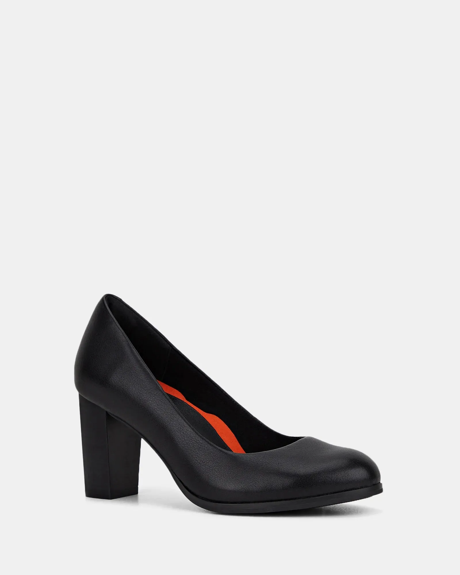 HUSH PUPPIES WOMENS THE TALL PUMP - BLACK