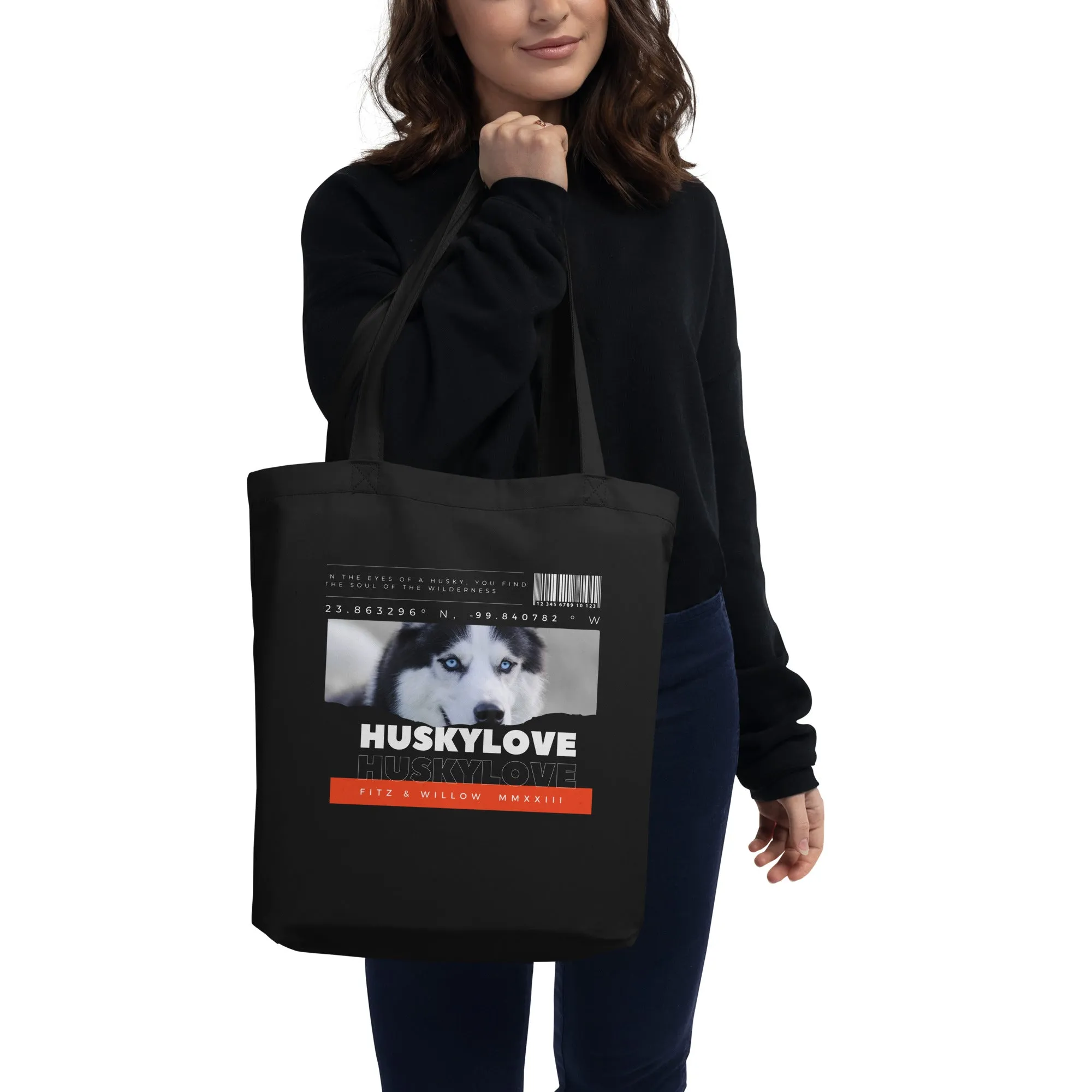 Husky love, eco Tote Bag