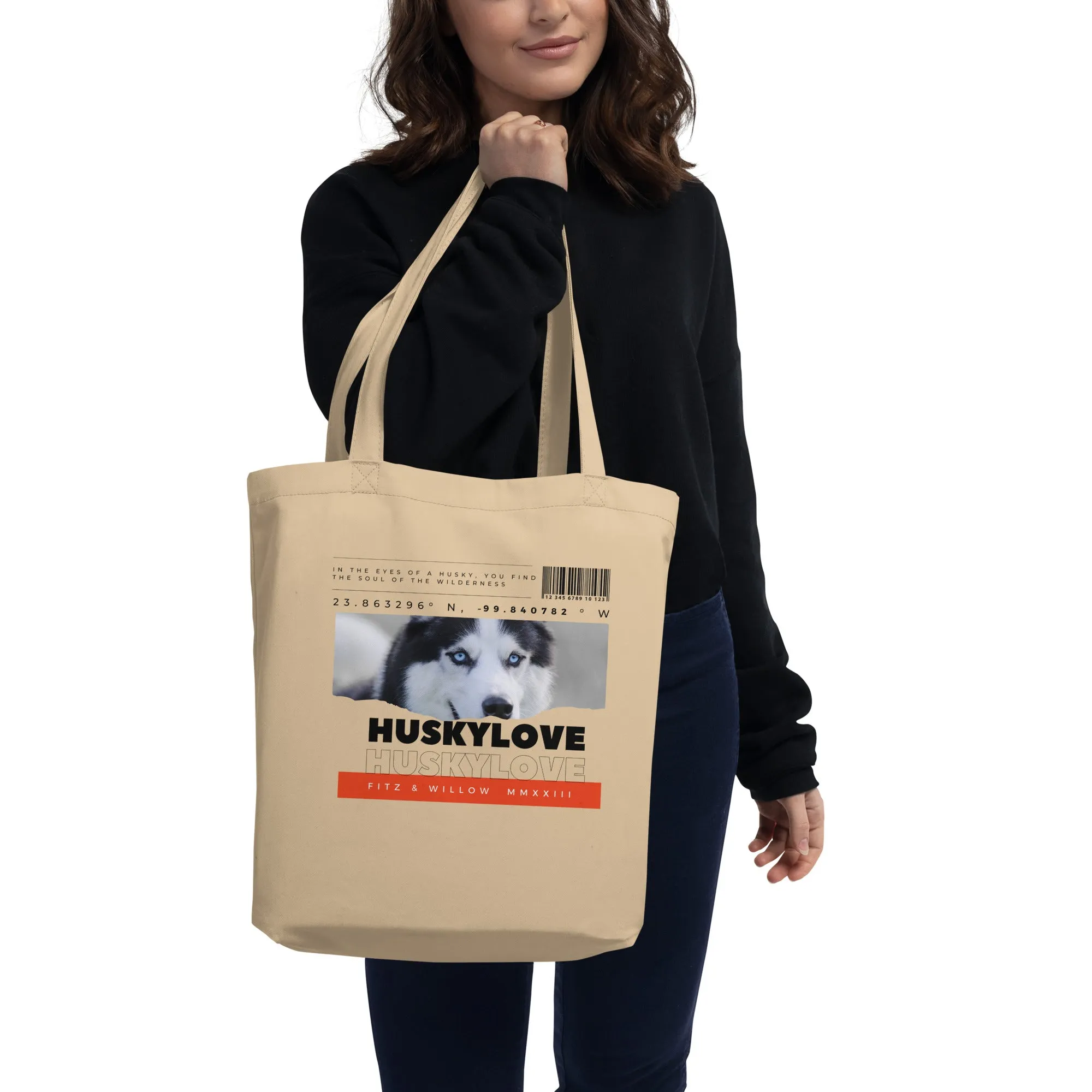 Husky love, eco Tote Bag